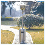 بخاری قارچی با تنظیم ارتفاع استیل 316 ایتالیایی - Image 3
