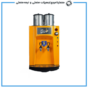 سماور برقی صنعتی هوشمند پریمیوم 2 قوری مدل دو شیر