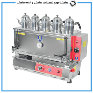 سماور صنعتی هوشمند گازی ۵ قوری سلطان مدل SU-GT550