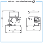 همبرگر زن نقاله دار مینروا مدل C/E653 - Image 4