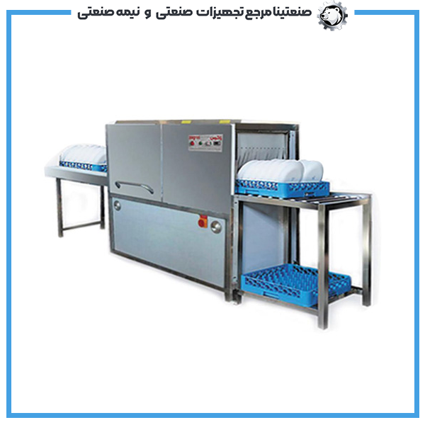 ماشین ظرفشویی و سلف شور صنعتی تونلی تمام اتومات مدل 110 سبد (2000 قطعه) ماشین ظرفشویی و سلف شور صنعتی تونلی تمام اتومات مدل 110 سبد (2000 قطعه) - Image 1