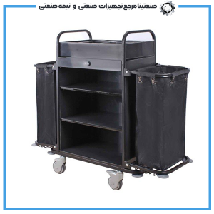ترولی نظافت هتلی PVC مدل 9406